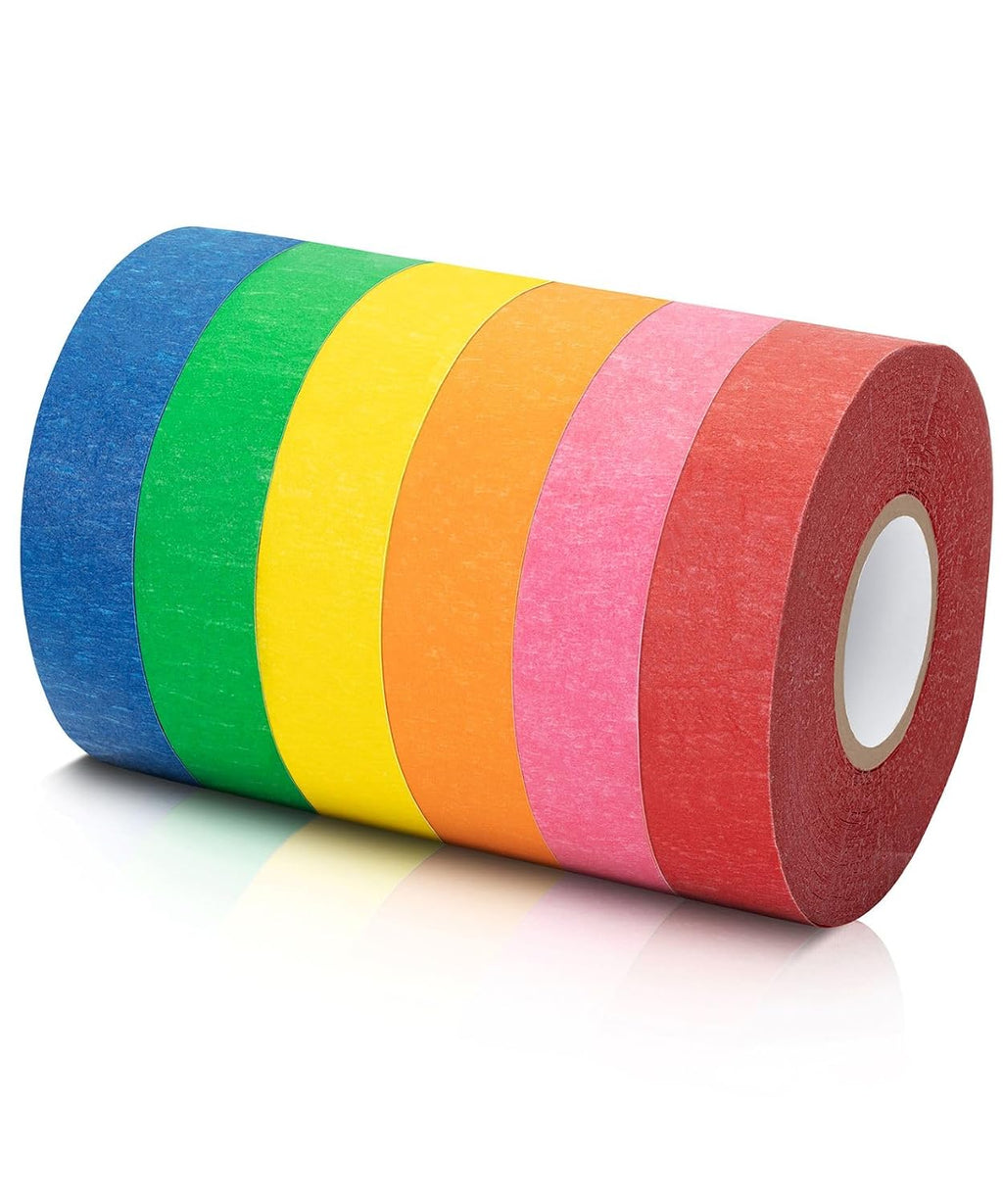 Mr. Pen- Colored Masking Tape, 0.6" x 15 Yards, 6 Pack