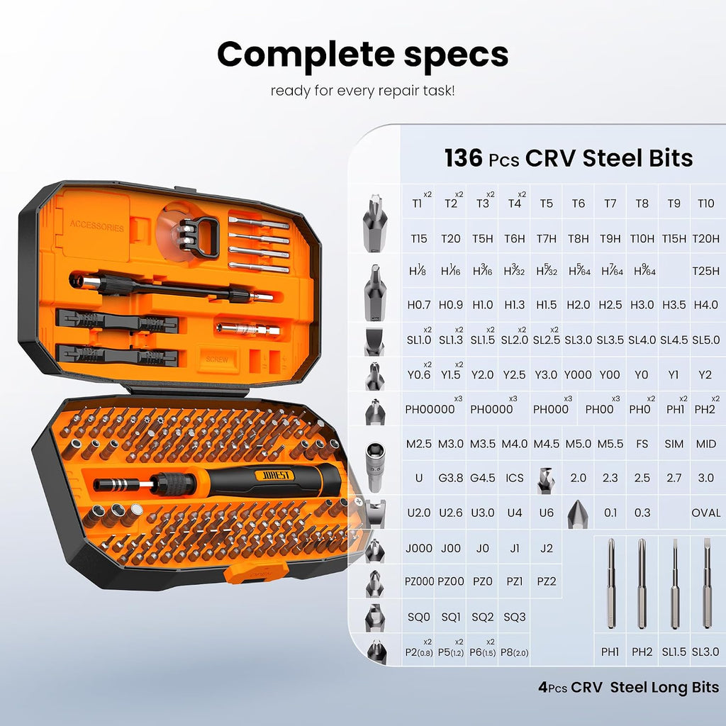 JOREST 152 in 1 Precision Screwdriver Set, Mini Screwdriver Tool Kit