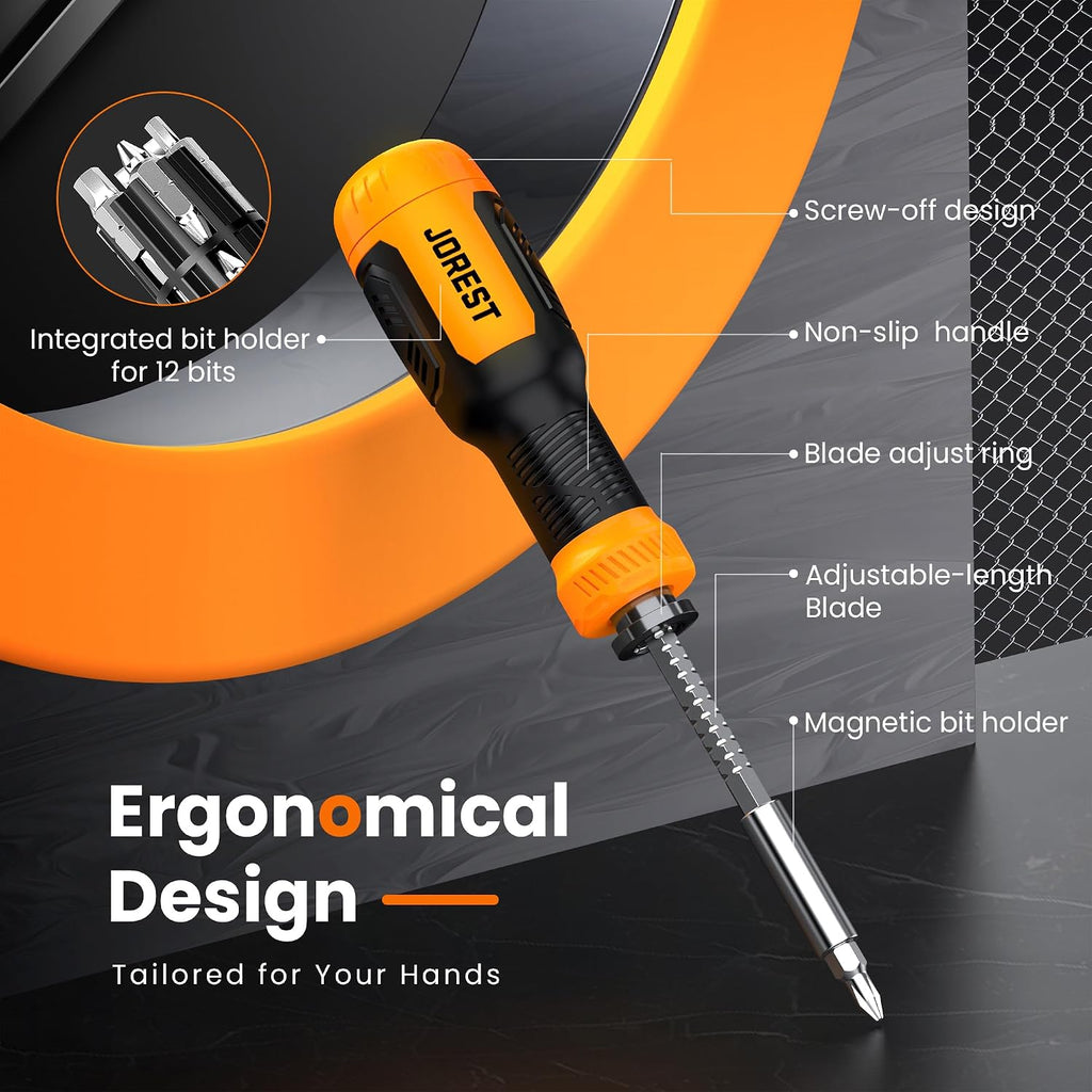 JOREST 25 in 1 Multi Screwdriver Set, Magnetic Screwdriver Multitool