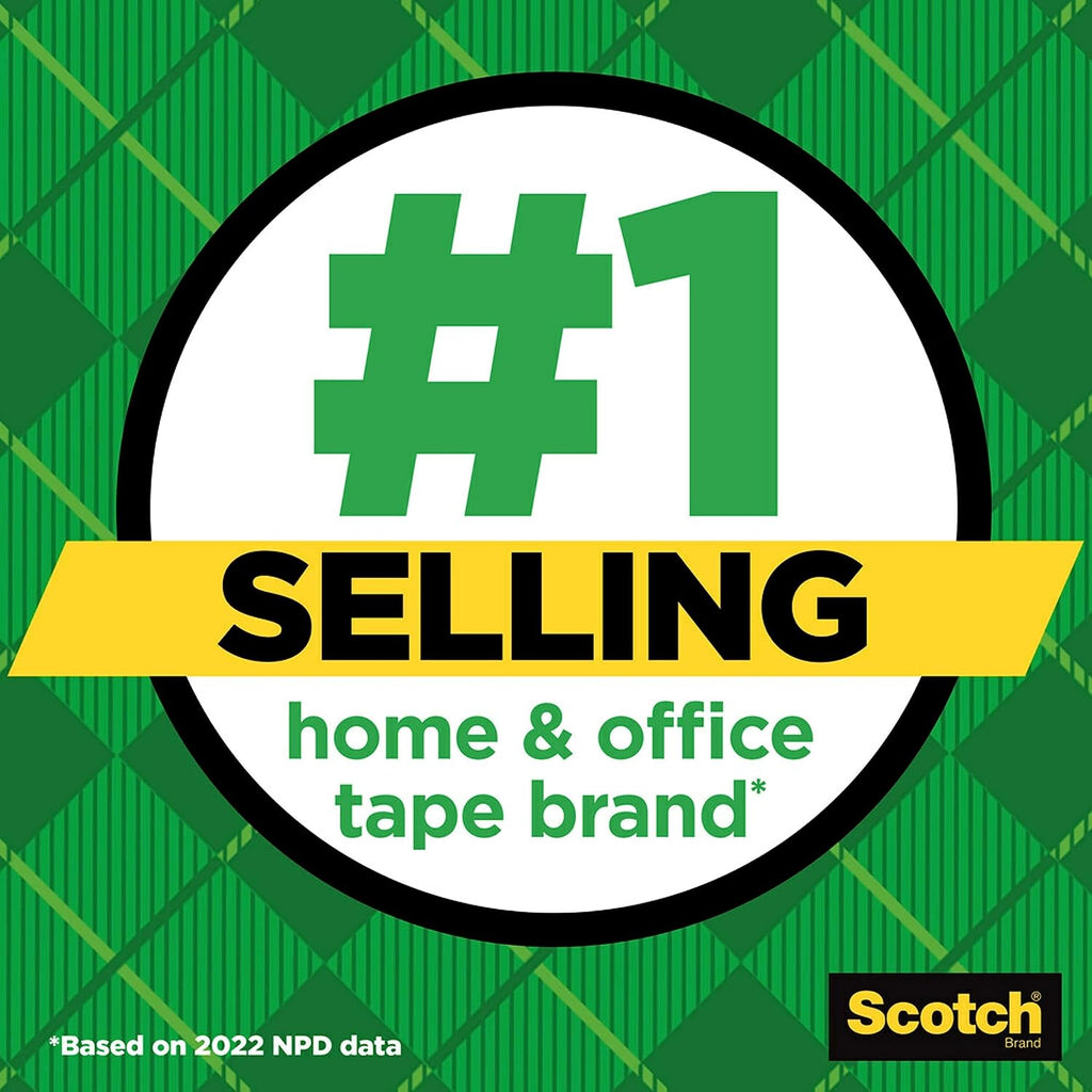 Scotch Magic Tape, Refillable Dispenser, 3/4" X 300", 3/Box
