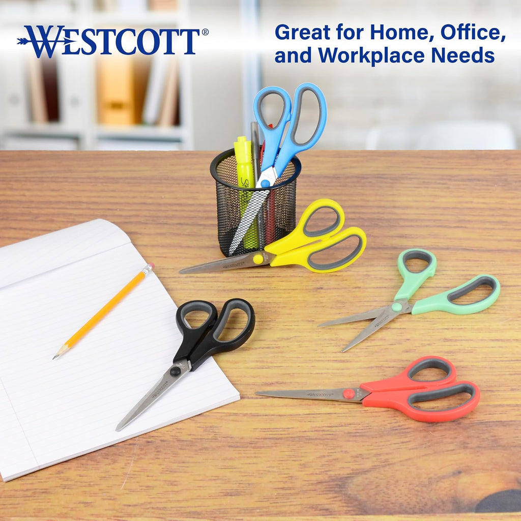 Westcott 8 Inch All Purpose Scissors, Pack of 15