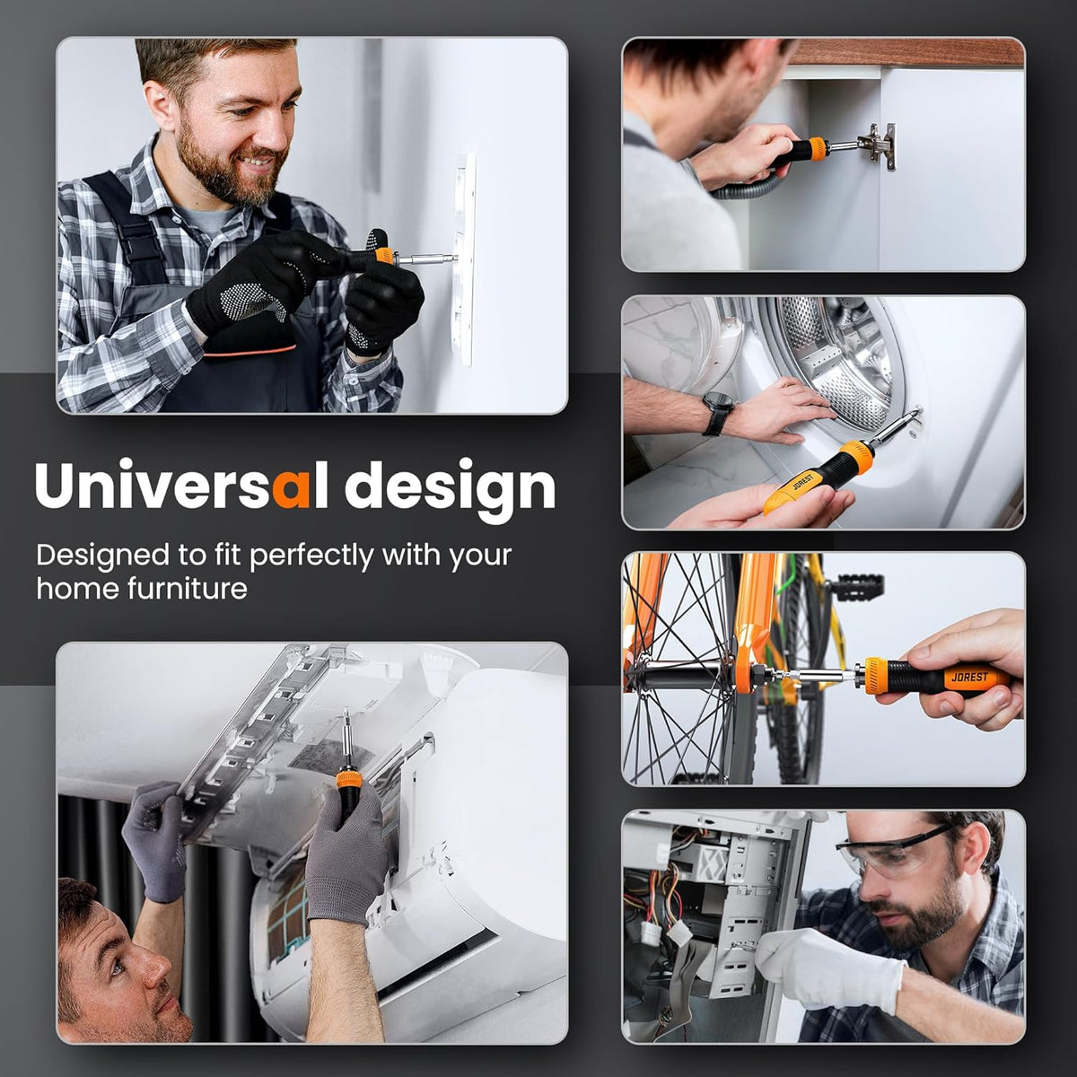 JOREST 25 in 1 Multi Screwdriver Set, Magnetic Screwdriver Multitool