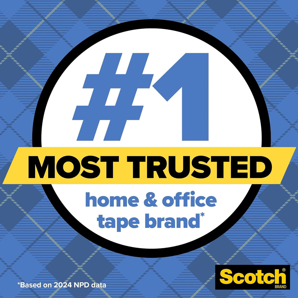 Scotch Wall-Safe Tape, 1 Dispenser Roll, 3/4 in x 650 in