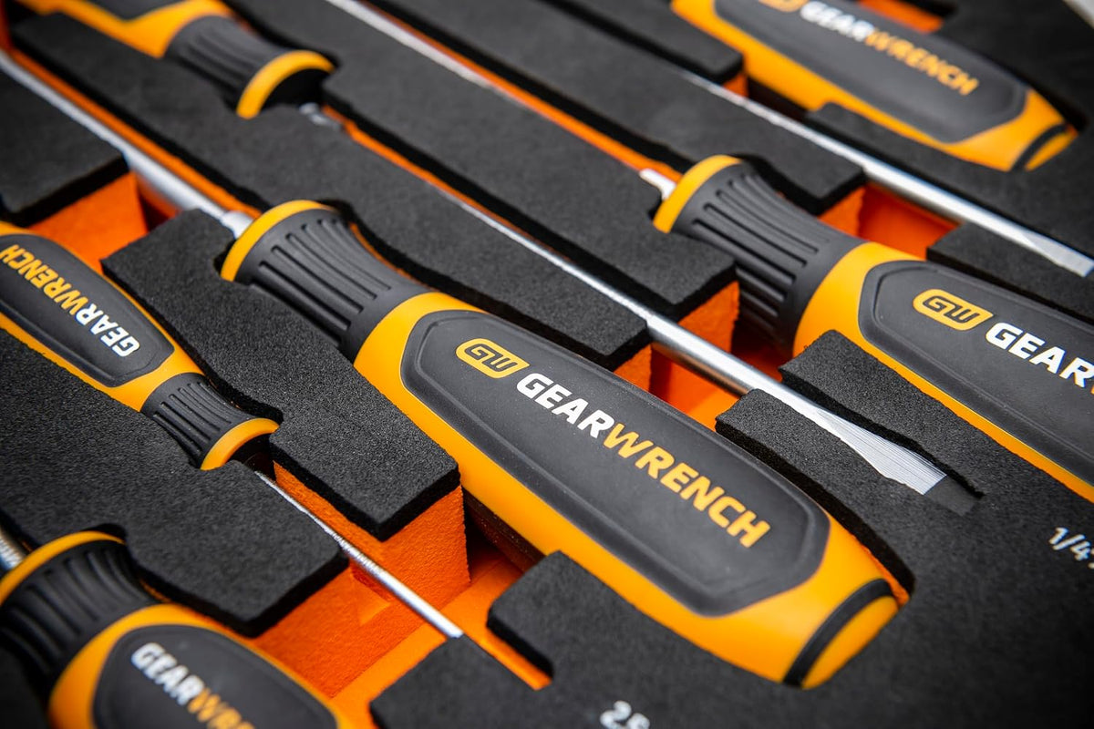 GEARWRENCH 9 Piece Slotted Screwdriver Set | GWMSSCRSL