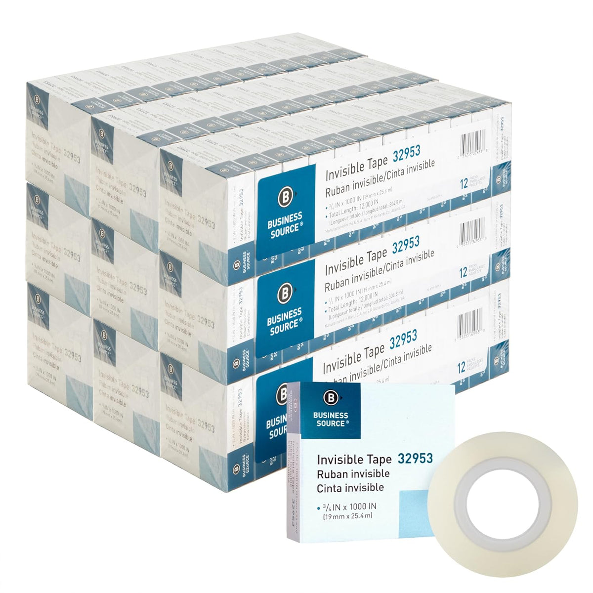 Business Source Premium Invisible Tape Value Pack